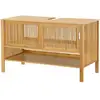 Image de Meuble sous lavabo hvaler bambou 60 x 100 x 45 cm naturel [en.casa] Hvaler