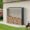 Image de Abri-bûches couvert Kalmar 158 x 47 x 152 cm anthracite