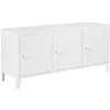 Image de Meuble TV Kotka avec 3 portes 58 x 113 x 40 cm blanc