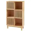 Image de Bibliothèque ypäjä bambou 126 x 76 x 33 cm naturel [en.casa] Ypäjä
