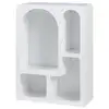 Image de Bibliothèque vågå 80 x 60 x 24 cm blanc [en.casa] Vågå