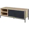 Image de Meuble tv tysnes 120 x 40 x 45 cm effet chêne noir [en.casa] Tysnes