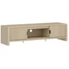 Image de Meuble TV Lukkodso 150 x 40 x 40 cm effet chêne