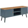 Image de Meuble tv reyljand 120 x 35 x 50 cm gris effet chêne [en.casa]