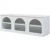 Image de Meuble tv trorhun 140 x 38 x 48 cm blanc [en.casa]