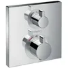 Image de HANSGROHE Façade pour mitigeur thermostatique encastré Ecostat Square avec robinet darrêt et inverseur chromé