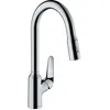 Image de Mitigeur de cuisine Hansgrohe Focus M42 220 avec douchette extractible 2 jets chromé