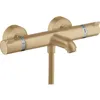 Image de Mitigeur Thermostatique - Hansgrohe - 13114140 - Bronze brossé - 3 trous - Mural