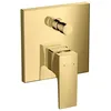 Image de Façade mitigeur bain douche encastré 2 sorties HANSGROHE Metropol aspect doré poli