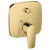 Image de Mitigeur de baignoire encastré - Hansgrohe - Talis E - Doré poli - Insonorisation - Sécurité intégrée
