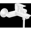 Image de Mitigeur bain/douche - HANSGROHE - Talis E - Blanc mat - Technologie AirPower - 2 sorties