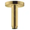 Image de Bras de douche plafond - HANSGROHE - S 100 mm - Longueur 100 mm - Or poli - Laiton
