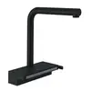 Image de Robinet De Cuisine Avec Douchette Hansgrohe Aquno Select M81 250 Sbox 2 Jets Noir Mat