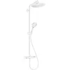 Image de Showerpipe HANSGROHE Croma Select S 1jet avec thermostatique blanc mat - 26890700