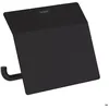Image de Hansgrohe - AddStoris Porte-papier WC mural avec couvercle Noir mat (41753670)