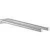 Image de Porte-serviettes Double Branche 450 Mm Noir Chromé Brossé Addstoris
