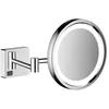 Image de Miroir de salle de bain - HANSGROHE - ADDSTORIS - Éclairage LED - Grossissement x3 - Orientable