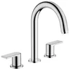 Image de Mélangeur robinet HANSGROHE Vernis Shape 3 trous Chromé avec tirette et vidage synthétique