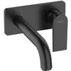Image de Mitigeur lavabo encastré mural Hansgrohe Vernis Shape EcoSmart noir mat