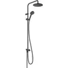 Image de Colonne de douche ou bain douche sans mitigeur HANSGROHE Vernis Blend 200 noir mat