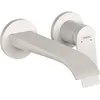 Image de HANSGROHE Mitigeur de lavabo encastré mural bec 195 mm bonde à écoulement libre blanc mat