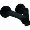 Image de Mitigeur de lavabo encastré mural HANSGROHE bec 195 mm bonde à écoulement libre noir mat