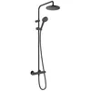 Image de Colonne de douche - HANSGROHE - Vernis Blend - Thermostatique - Ecosmart - Noir mat 142.4x27.6x51.2cm