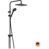 Image de Colonne de douche ou bain douche sans mitigeur HANSGROHE Vernis Shape 230 noir mat