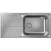 Image de Evier 1 bac avec égoutoir HANSGROHE S44 inox