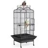 Image de Yaheetech   Volière oiseaux grande cage perroquet avec toit ouvrable   Dimensions 81 x 77 x 154 cm   Espacement des barres 25 cm  