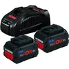 Image de Pack de 2 batteries 18V Procore 5 5Ah + chargeur rapide - BOSCH - 1600A0214C