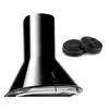 Image de Lumio Neo Hotte Aspirante + 2 Filtres Recyclage D'air 610 M³/h Noir