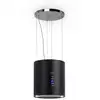 Image de Hotte Îlot Barett Ø 35 Cm, Recyclage, 522 M³/h, Led, Filtre À Charbon Actif