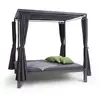 Image de Senator Lounge Transat 188 X 208 X 205cm Pare-soleil - Gris