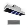 Image de High Line Hotte De Plafond 90cm 410m3/h 3 Niveaux Classe C Noire