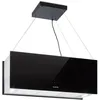 Image de Klarstein Kronleuchter XL Hotte aspirante décorative îlot 90cm - Recyclage dair avec filtres à charbon 590 m³-h - 3 vitesses - noir