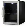Image de Beersafe M Réfrigérateur 33 Litres 2 Étagères Porte En Verre Panoramique Acier Inoxydable