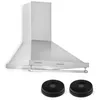 Image de Hotte aspirante murale Klarstein Montblanc 60cm - 610m³/h - classe A - gris