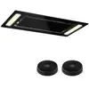 Image de Klarstein remy set hotte aspirante 90cm 230w m 620 m³h + 2 filtres recyclage - noire Set_Remy_BL+AF