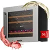 Image de Cave à vin - Klarstein - 94 L - 36 bouteilles - Armoire à vin - 2 zones - Écran led - Cave à vin encastrable - Porte vitrée