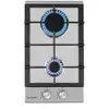 Image de Klarstein ignito domino plaque de cuisson à gaz 2 brûleurs sabaf - inox argent DSM-IgnitoDom-SS