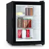Image de Klarstein brooklyn 42 réfrigérateur 42l minibar porte verre frigo design noir avec intérieur blanc HEA-Brooklyn-wht