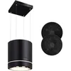 Image de Hotte îlot Klarstein Tron Ambience - 540 m³/h - LED - Hotte aspirante - Classe A - noire