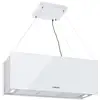 Image de Klarstein kronleuchter xl hotte îlot aspirante 90cm - recyclage de l'air 590m³h - panneau de commande tactile - classe a- blanc