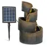 Image de Blumfeldt mantua fontaine solaire en cascade pour jardin ou terrasse - 4 niveaux - débit 200 litresheure LEU13-Mantua