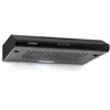 Image de Klarstein Capannina Hotte casquette escamotable 60cm - Débit dair 166m³-h - Eclairage LED - Acier inoxydable - Noir