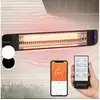 Image de Klarstein smartwave chauffage d'extérieur infrarouge 2400w, connexion wifi, élément chauffant carbone - radiateur pour 20m² - noir ACO7-Smartwave