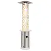 Image de Blumfeldt goldflame style radiateur de terrasse 11,2 kw vue 360 ° mobile argent