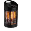 Image de Blumfeldt heat guru 360 - mini chauffage infrarouge pour 14m² , 2 puissances : 350w 700w - noir GQM2-HeatGuru360Mini