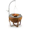 Image de Braséro avec barbecue - blumfeldt fire globe - ø 60cm acier - brun